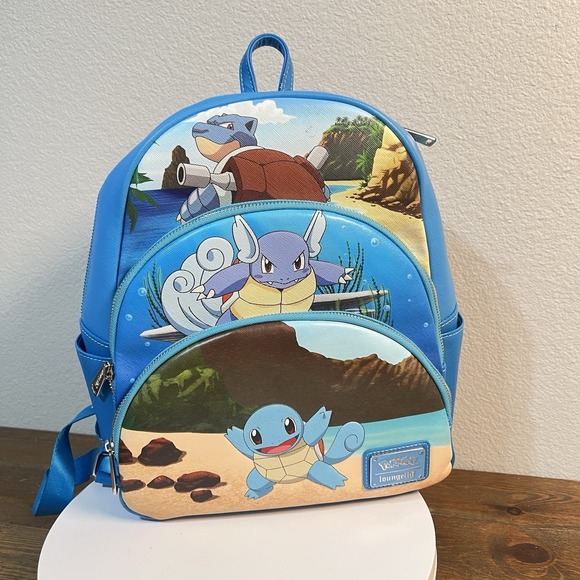 Loungefly Pokemon Squirtle Evolution Mini Backpack - Picture 3 of 11